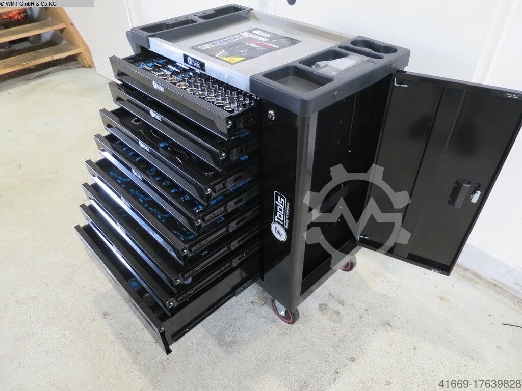 F Tools Gereedschapswagen met RVS Werkblad en Volledige Set, Ophalen of Verzenden, Nieuw, Gereedschapsopslag, Overige merken