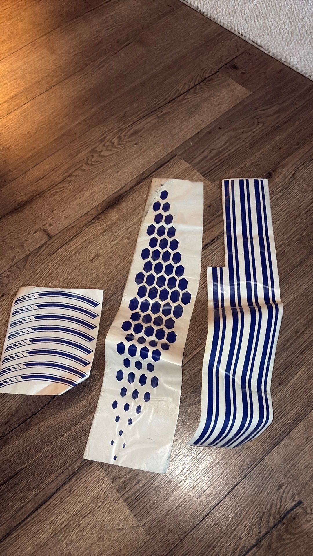 Donker blauwe stickers vespa sprint, Ophalen of Verzenden