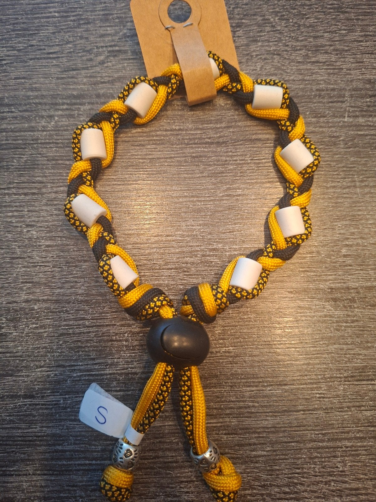 Anti-tekenband EM keramiek kralen Maat S 20-30cm, Ophalen of Verzenden, Handgemaakt, Nieuw
