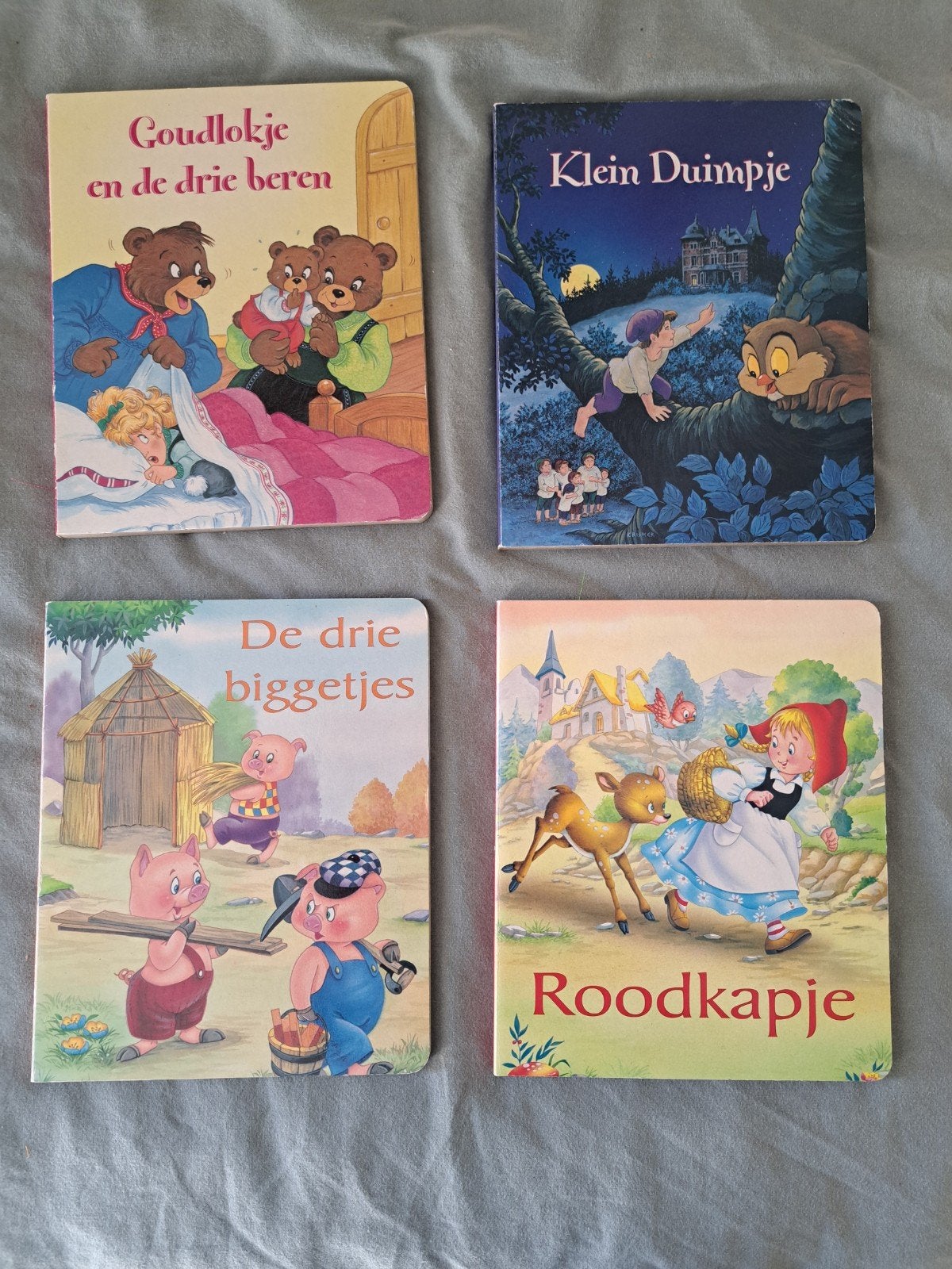 4 sprookjesboeken van karton,, Ophalen of Verzenden, Zo goed als nieuw