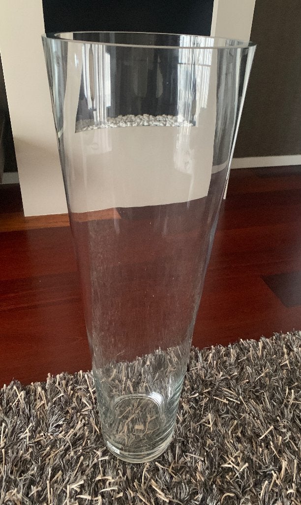 Grote glazen vloervaas (70 cm hoog) van IKEA, Ophalen, Overige kleuren, 50 tot 75 cm, Glas