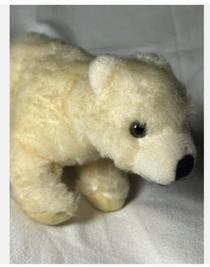 WWF ijsbeer pluche knuffel 19 x 11 cm, Antiek en Kunst, Antiek | Speelgoed, Ophalen of Verzenden