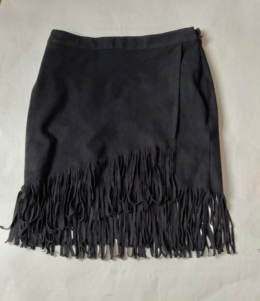 Suede rokje S, Ophalen of Verzenden, Zo goed als nieuw, Zwart, Boven de knie
