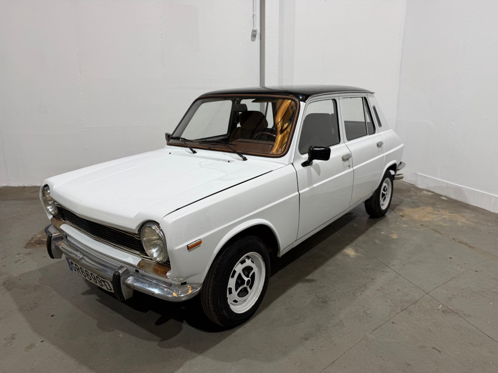 Simca 1200 GLS 1977 133.000km 100% origineel en roestvrij!, Stof, 4 cilinders, Wit, Handgeschakeld