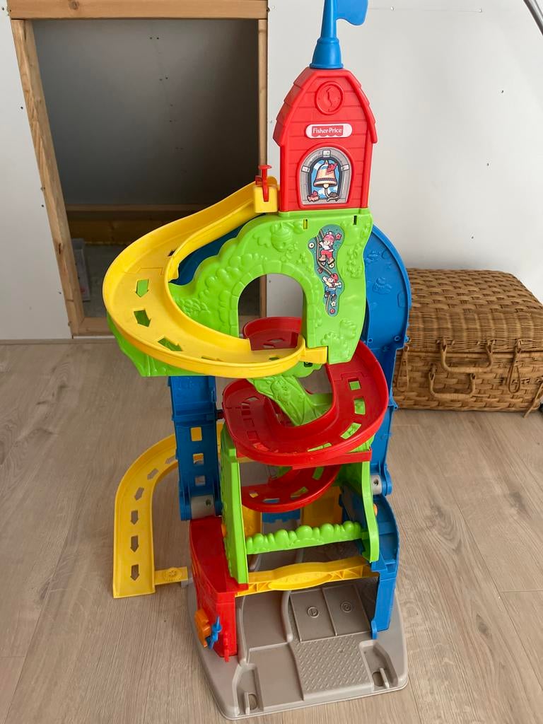 Fisher Price Little People Auto Toren, Kinderen en Baby's, Speelgoed | Speelgoedvoertuigen, Ophalen of Verzenden, Gebruikt