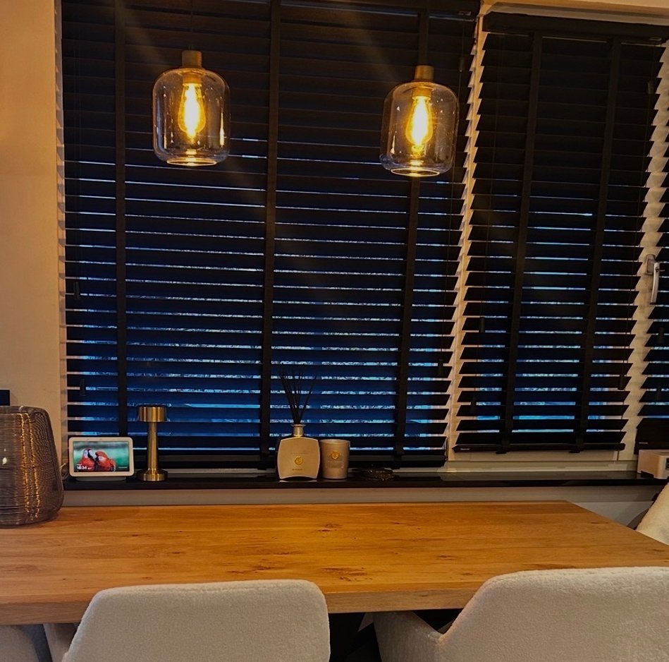 2x Glazen lampenkappen voor hanglampen, Huis en Inrichting, Lampen | Hanglampen, Ophalen of Verzenden, Zo goed als nieuw, Glas