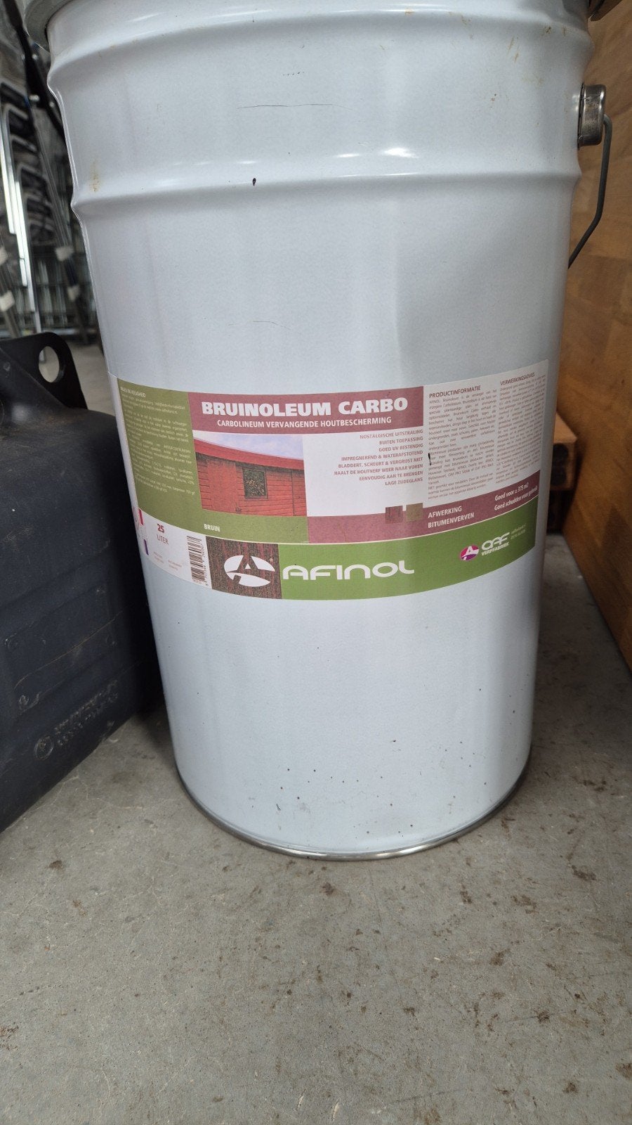 Afinol Bruinoleum Carbo bruin 10 liter, Ophalen of Verzenden