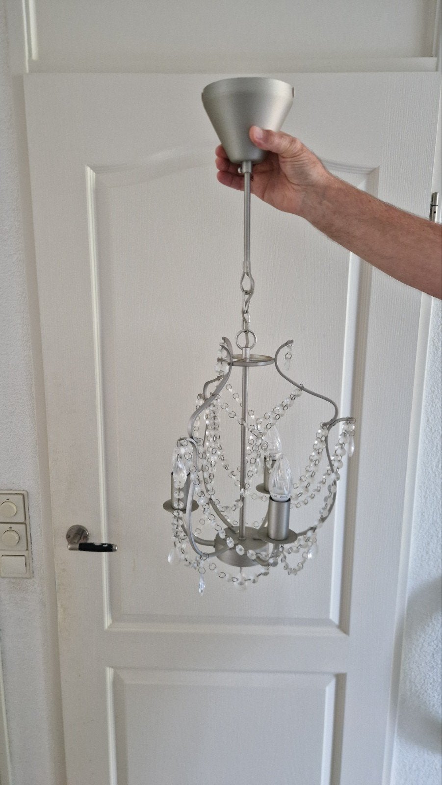 Ikea (prinsessen)hanglamp, Ophalen of Verzenden, Zo goed als nieuw, E14 (klein)