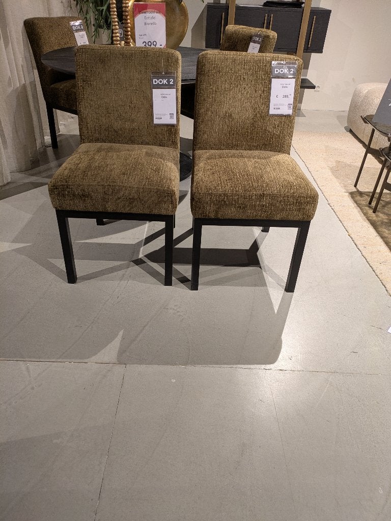SET VAN 4 NIEUWE KLASSIEKE EETKAMERSTOELEN STERK AFGEPRIJSD