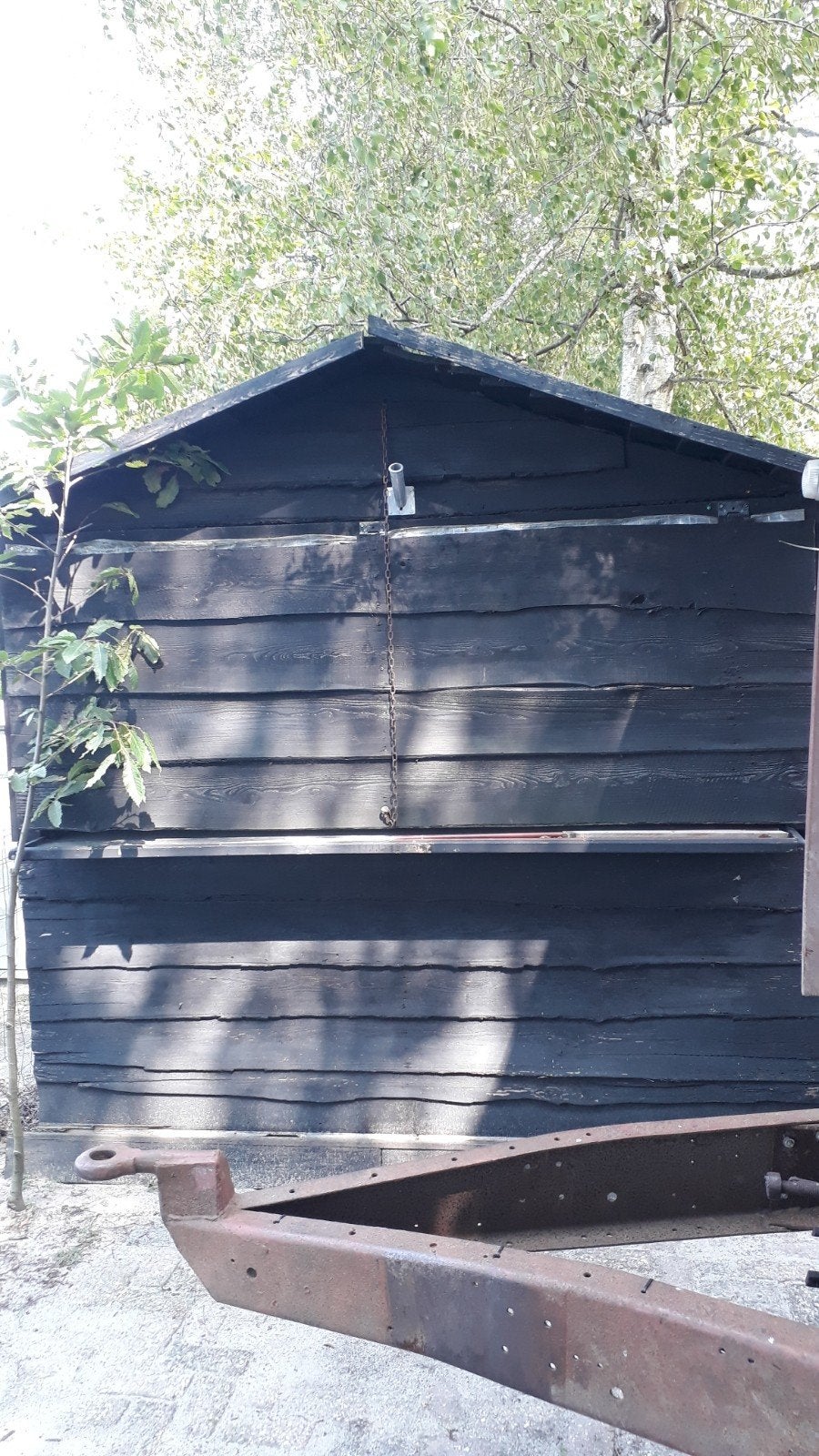 Opruiming oud markkraampje of geiten, kippen en of speelhok, Tuin en Terras, Ophalen of Verzenden, Gebruikt, Schuur, Zonder ramen