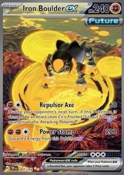 IRON BOULDER EX 207/162 - TEMPORAL FORCES, Ophalen of Verzenden, Nieuw, Losse kaart, Foil