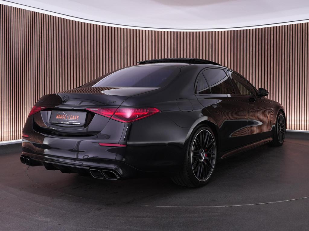 Mercedes-Benz S-klasse 63S AMG 802pk E Performance |22" cust, Automaat, Gebruikt, 4 stoelen, Zwart