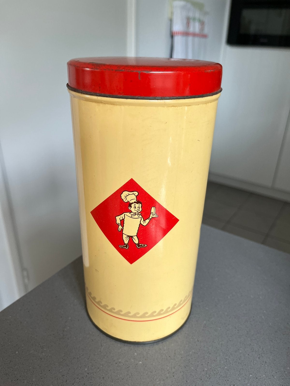 Bolletje beschuitbus Vintage, Ophalen of Verzenden, Gebruikt, Overige