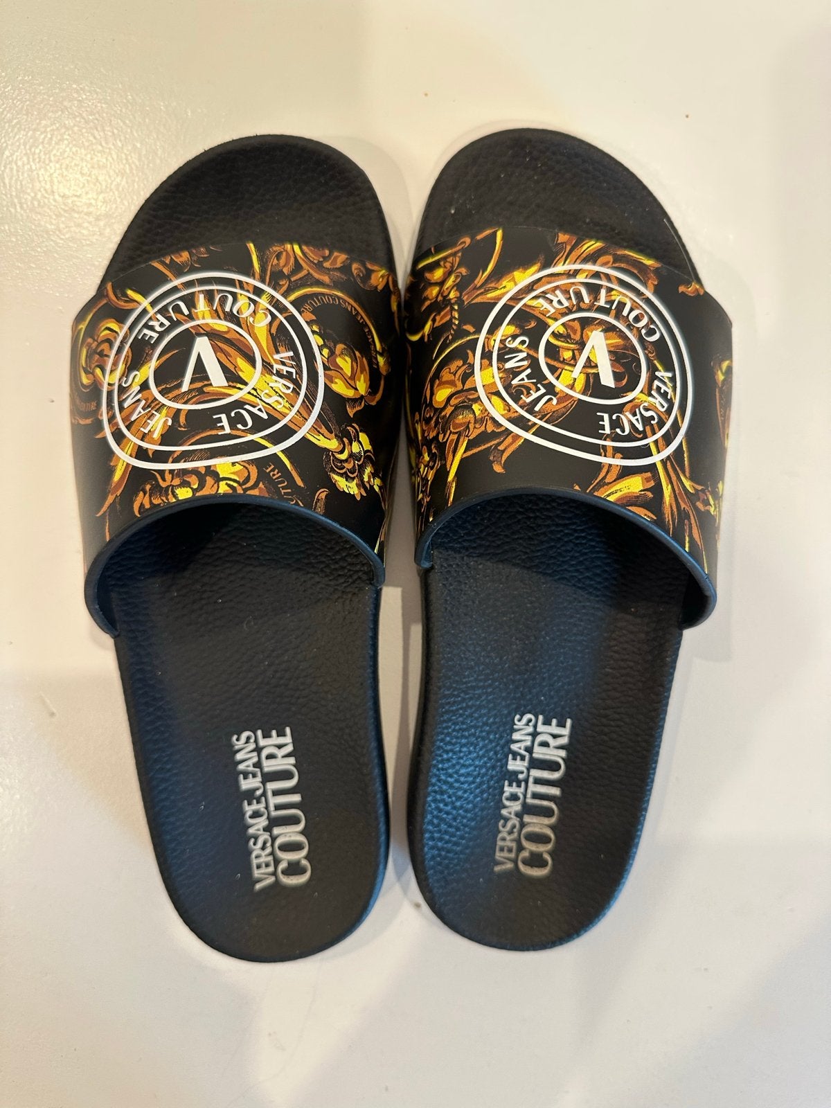 Versace Jeans Couture Slippers Maat 38, Ophalen of Verzenden, Nieuw, Zwart, Slippers