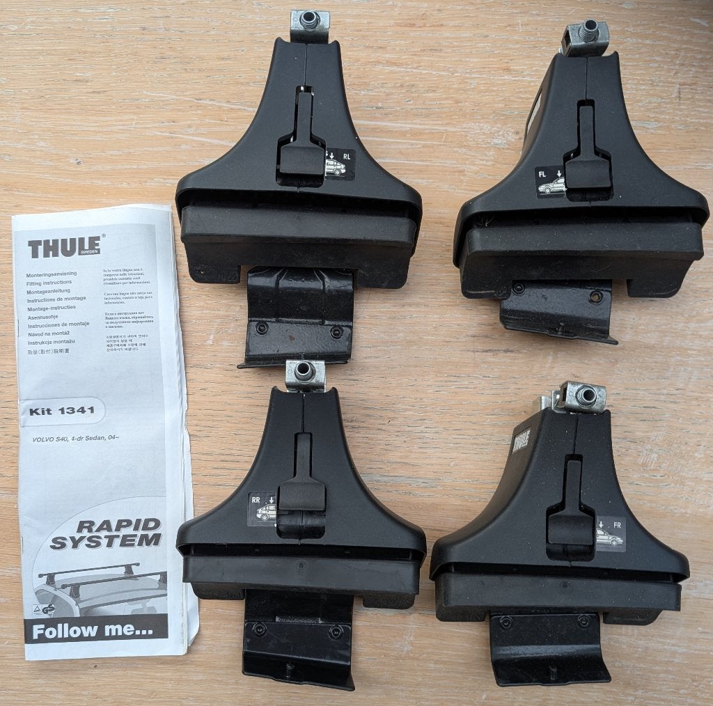 Thule Dakdrager Footpack+Kit 1341 voor Volvo S40 (2004-), Ophalen of Verzenden, Zo goed als nieuw