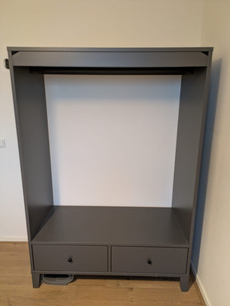 Kledingkast/garderobe Ikea Hemnes, Gebruikt, 100 tot 150 cm, Ophalen of Verzenden, Met lade(s)