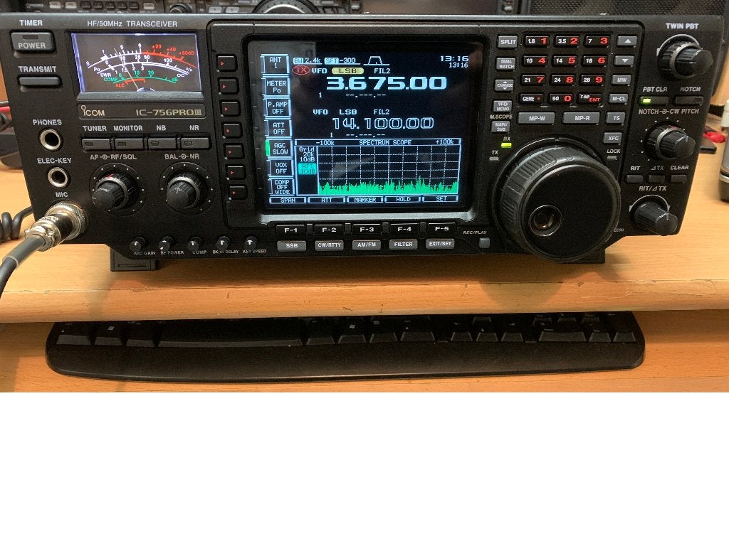 Icom IC-756PRO 3  HF/50MHz Transceiver., Ophalen of Verzenden, Zo goed als nieuw, Zender en Ontvanger