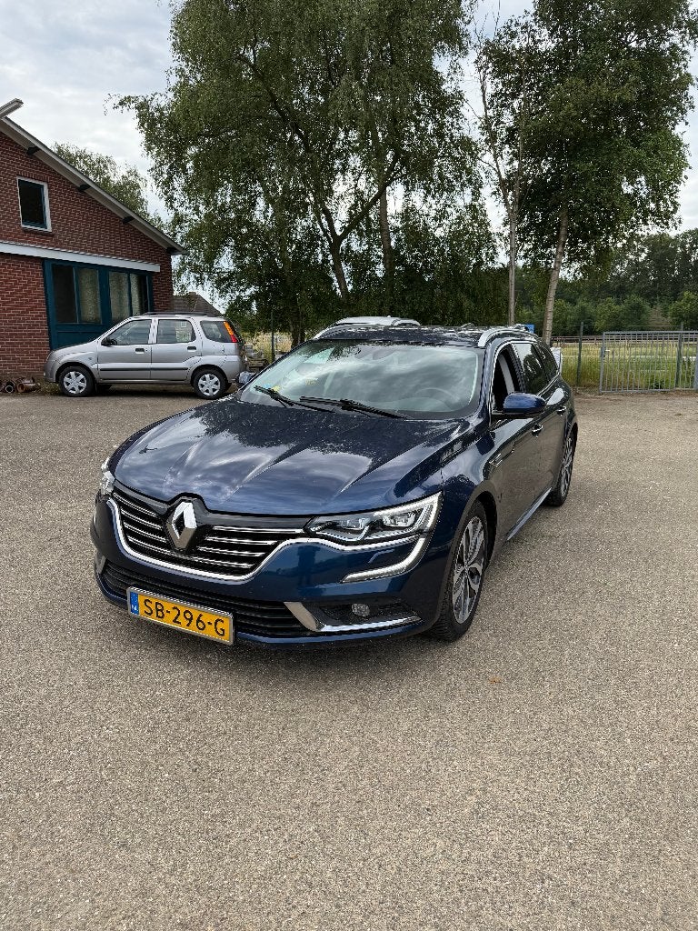 Renault Talisman Energy dCi 110pk EDC 2018 Blauw, Auto's, Renault, 4 cilinders, 1850 kg, Blauw, Leder en Stof