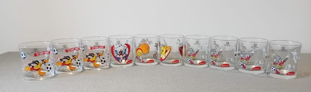 Looney Tunes Glazen 2001 & 2002 - Penotti, Glas of Glazen, Gebruikt, Ophalen of Verzenden, Glas