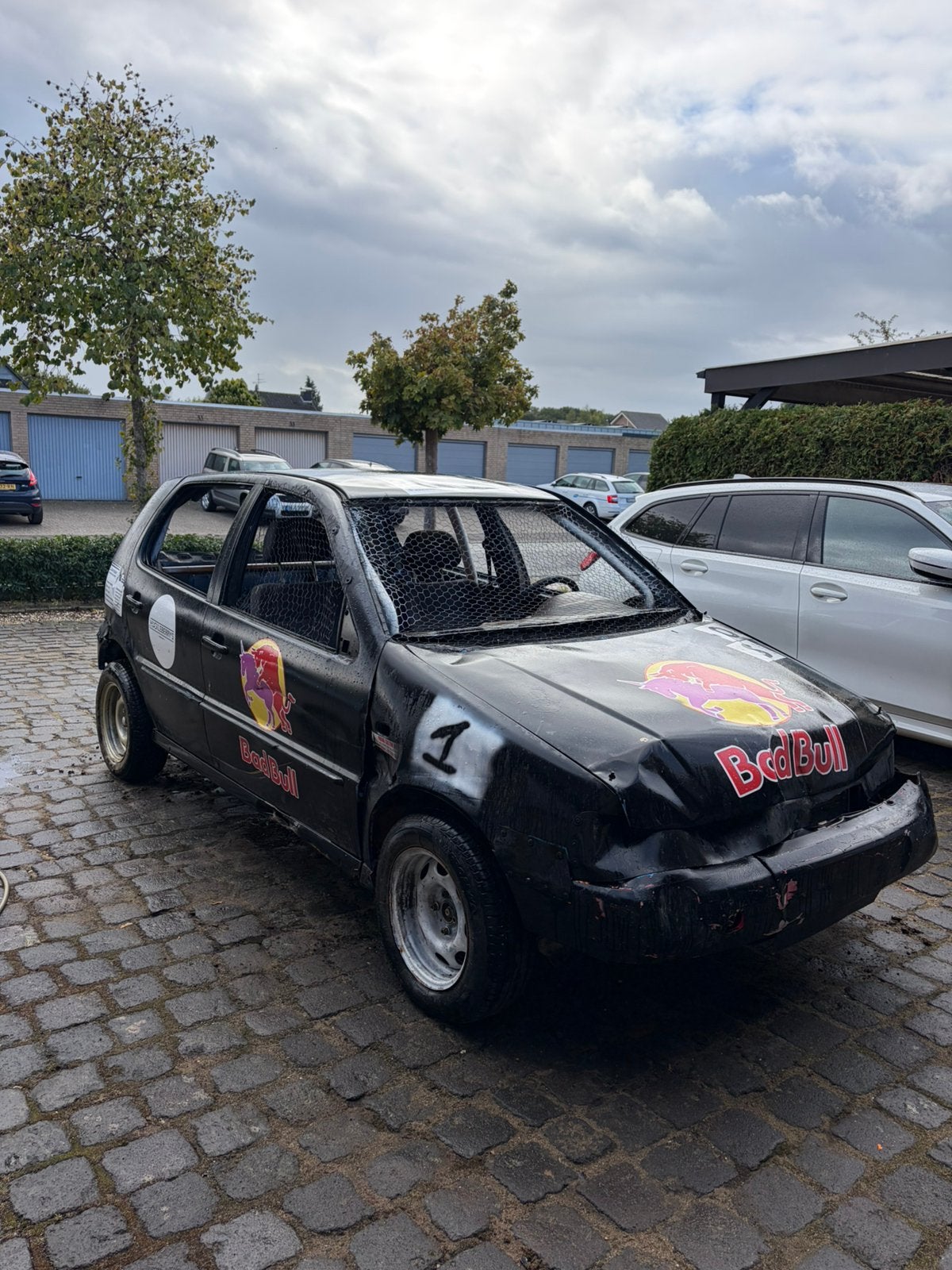 Crossauto met rolkooi, Auto diversen, Ophalen