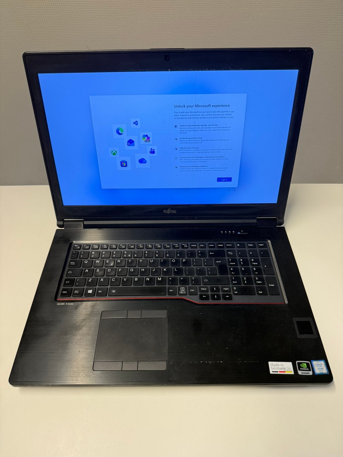 Fujitsu Celsius H980 17” full HD Mobile Workstation, Computers en Software, Windows Laptops, Ophalen, Gebruikt, Met videokaart