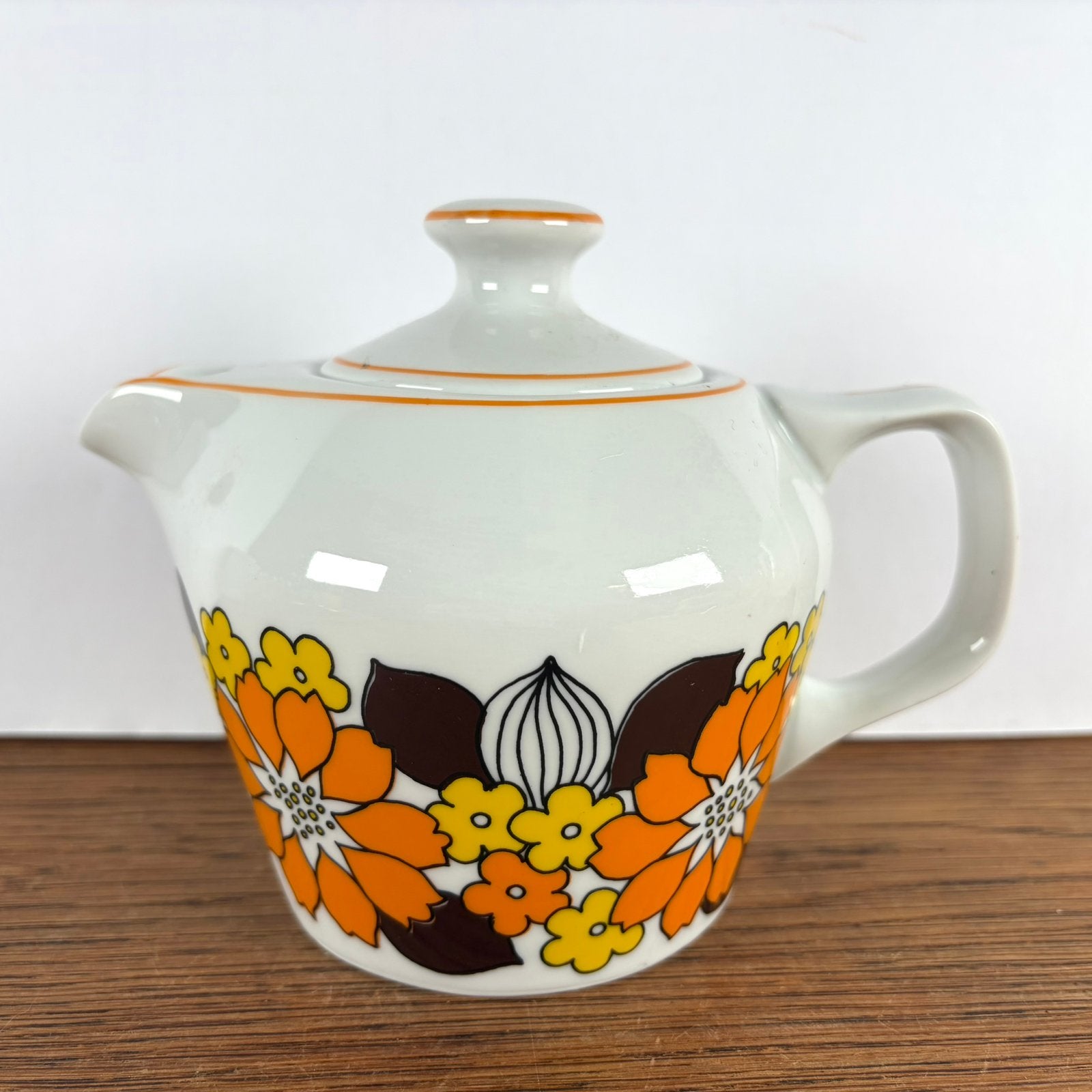 Vintage theepotje bloemen, Ophalen of Verzenden