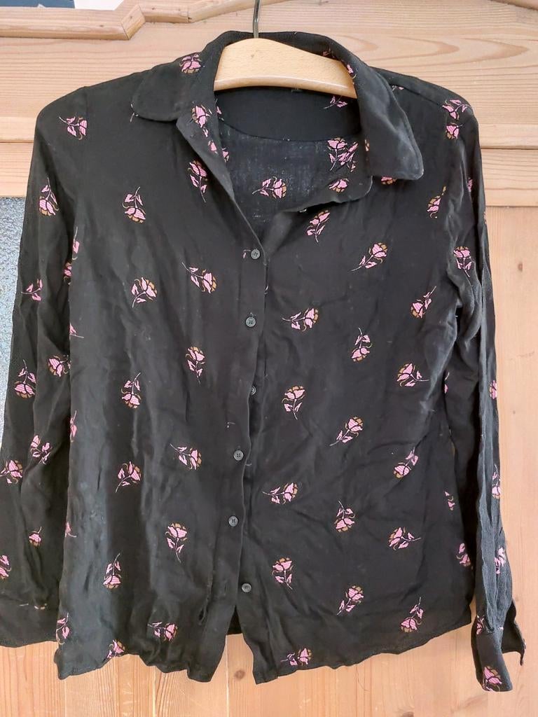Zilch blouse zwart 38, Ophalen of Verzenden, Zo goed als nieuw, Maat 38/40 (M), Zwart