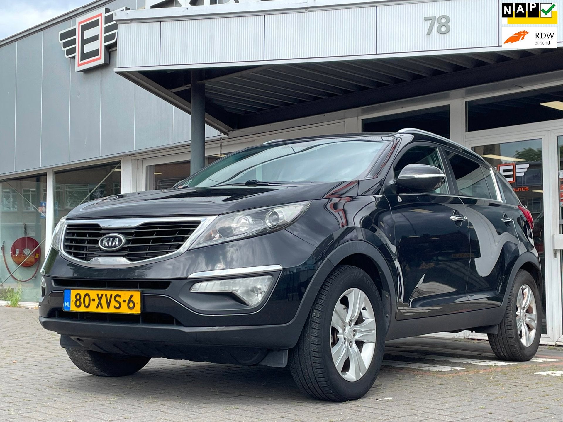 Kia Sportage 2.0 X-ecutive Plus Pack Automaat, Auto's, Gebruikt, Zwart, 4 cilinders, Leder en Stof