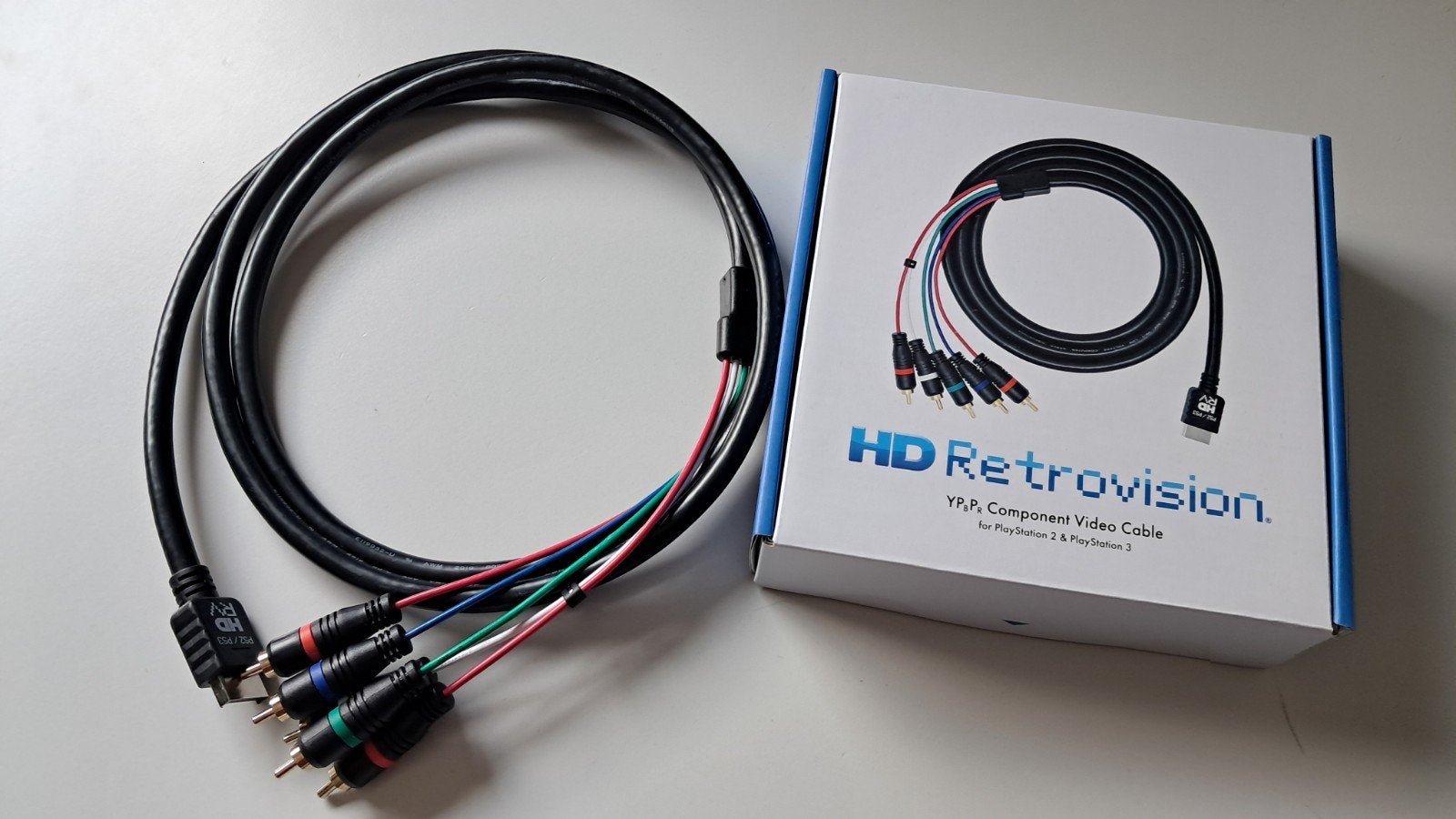 HD Retrovision component kabel voor Playstation 2, Spelcomputers en Games, Ophalen of Verzenden, Zo goed als nieuw, Voeding, Oplader of Kabel