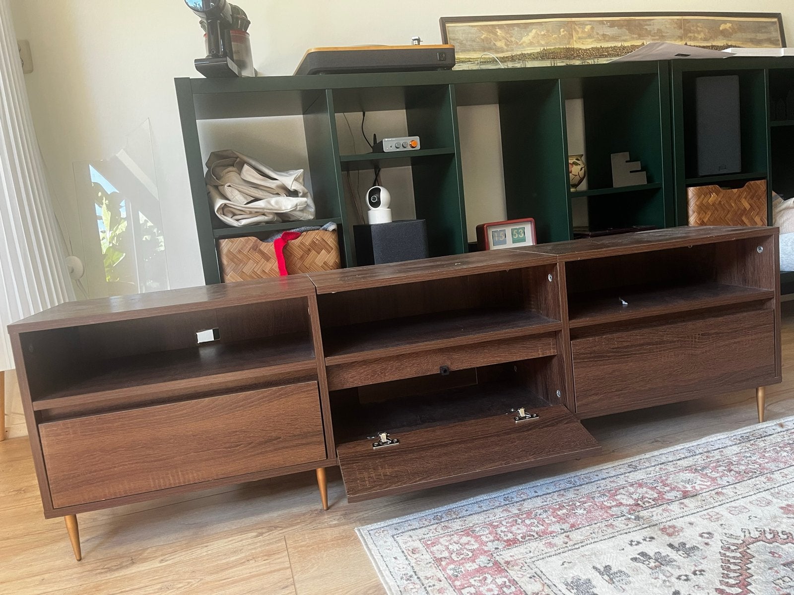 moet nu weg - Modern TV-meubel/dressoir met opbergruimte, Ophalen, Gebruikt, 200 cm of meer, Minder dan 100 cm