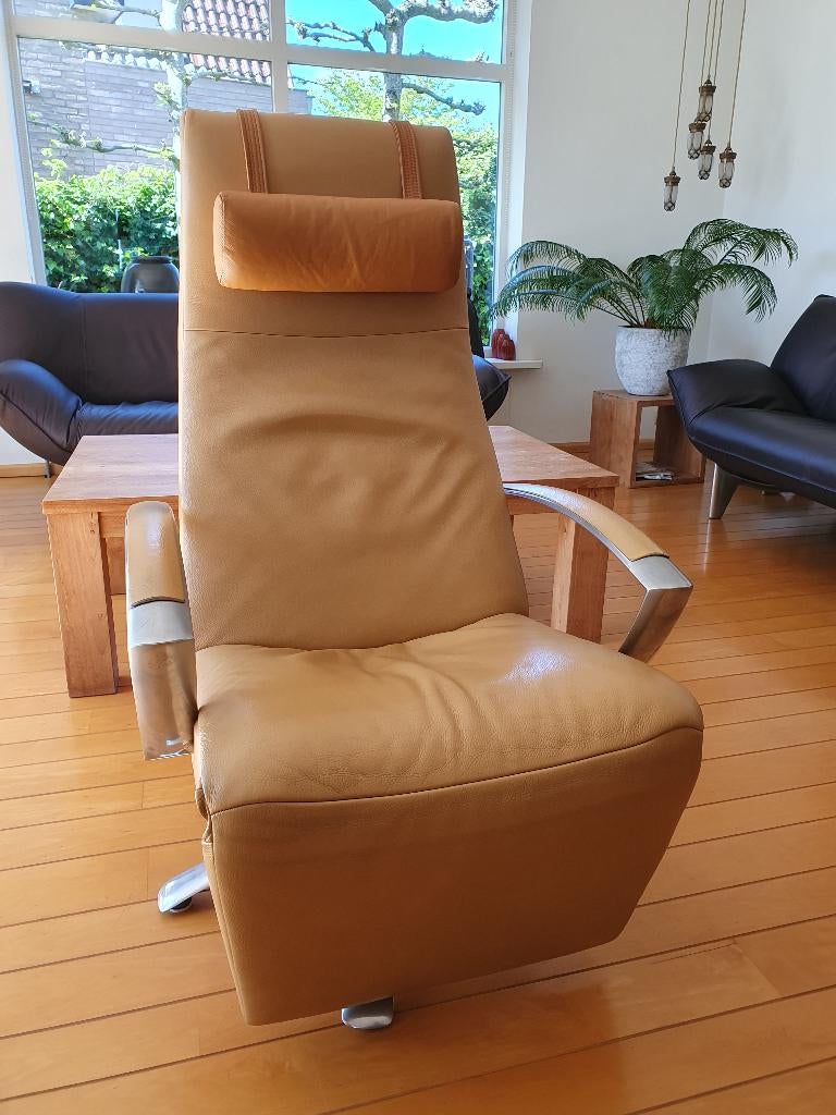 Mooie Jori Brainbuilder met hoofdkussen, Huis en Inrichting, Fauteuils, Ophalen, Gebruikt, 50 tot 75 cm, Leer