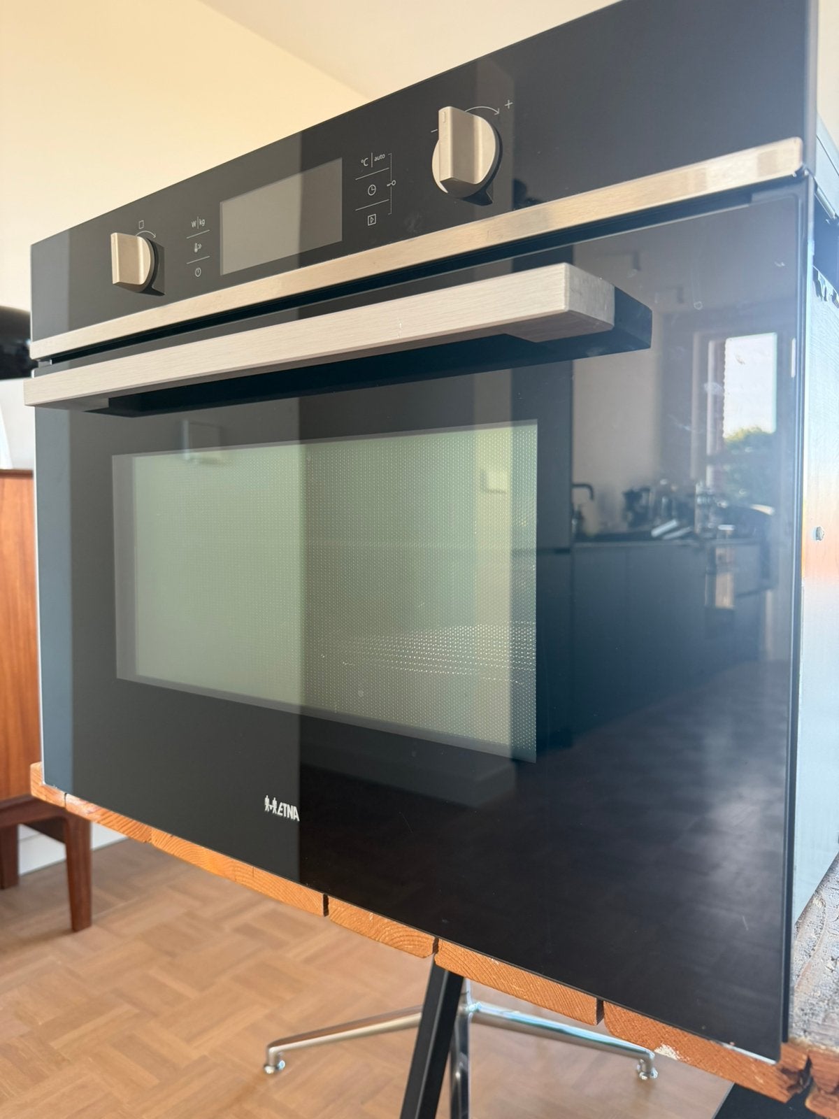 ETNA CM244ZT combi magnetron oven, Ophalen, Gebruikt, Combi-oven, Inbouw