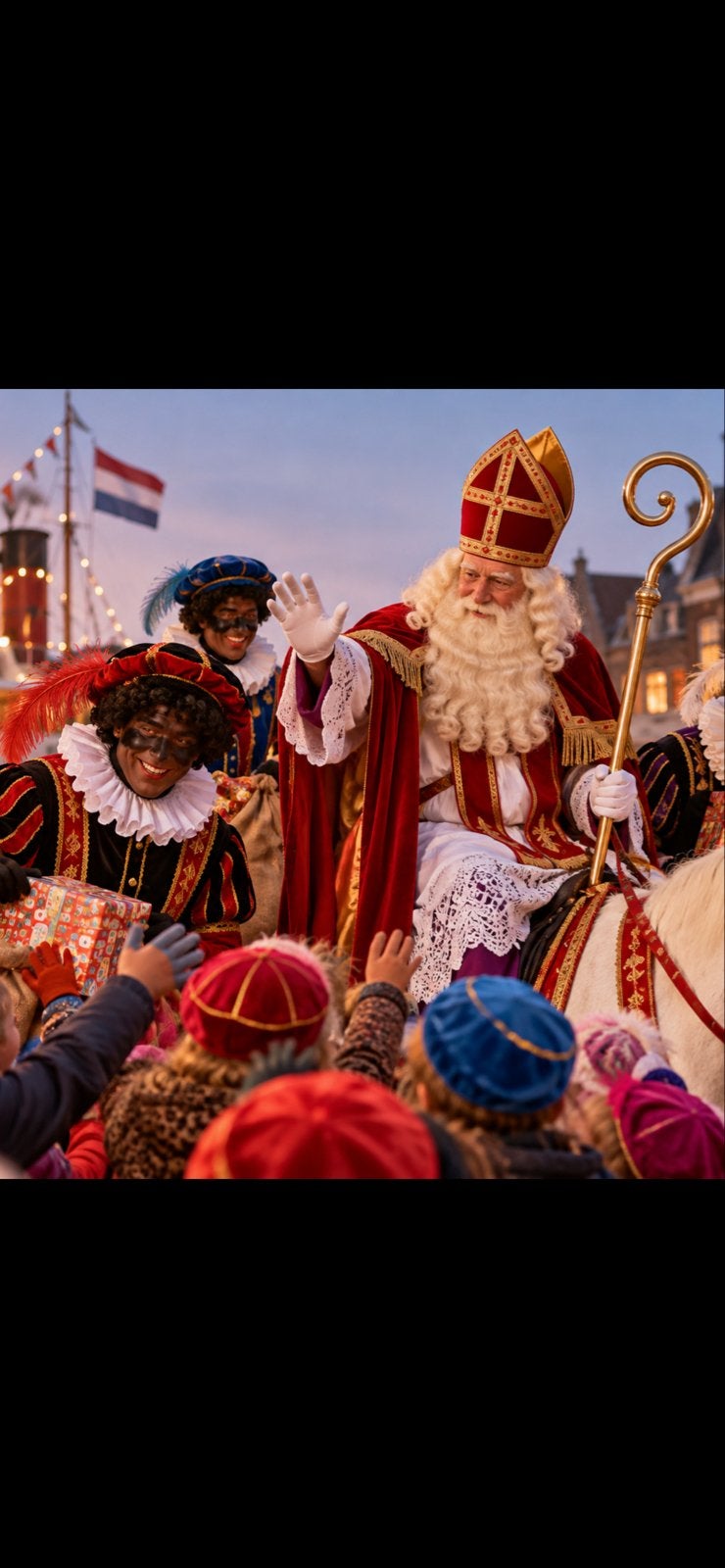 Op zoek naar Sint  en Piet voor huisbezoek 5 december, Ophalen