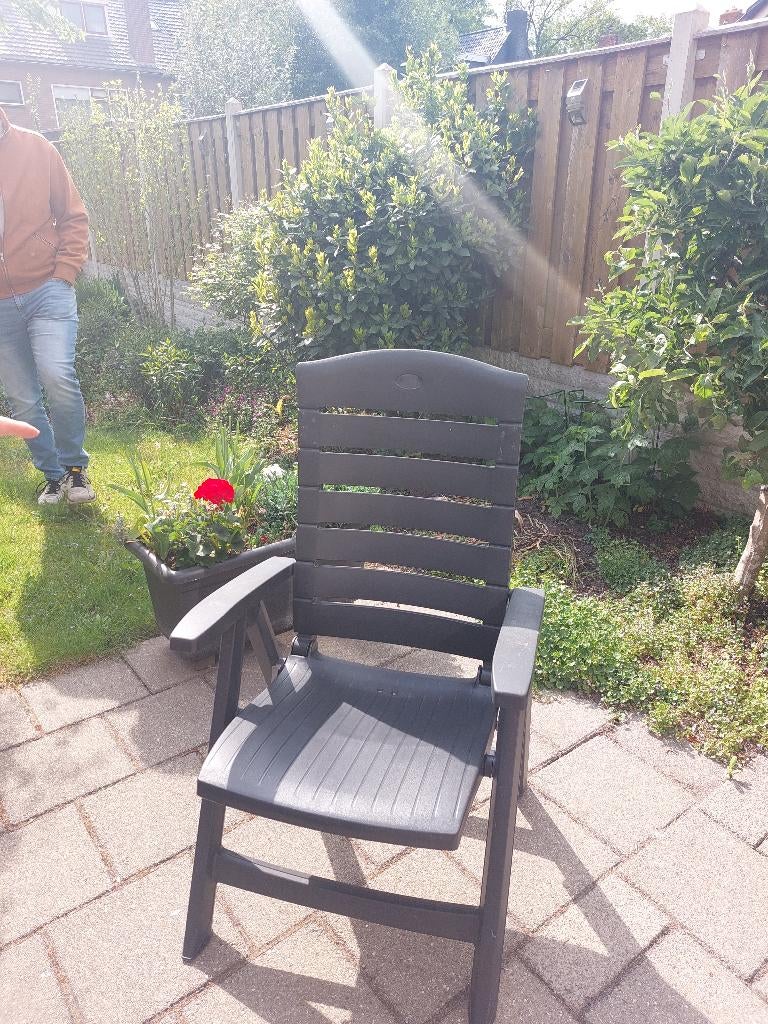 tuinstoel verstelbaar, Tuin en Terras, Tuinstoelen, Ophalen, Gebruikt, Kunststof, Verstelbaar