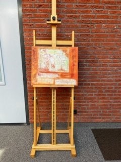 Royal Talens schildersezel voor grote schildersdoeken, Hobby en Vrije tijd, Ophalen, Gebruikt, Ezel