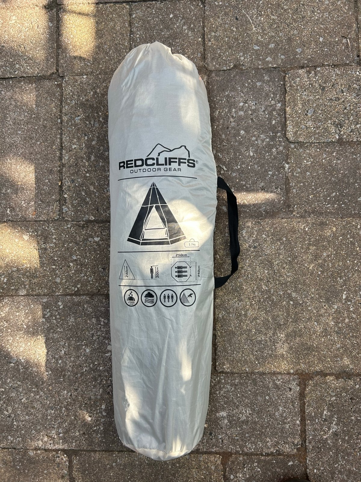 Redcliffs tipi tent - waterdicht en compleet, Caravans en Kamperen, Tenten, Ophalen of Verzenden, Zo goed als nieuw, Tot en met 2