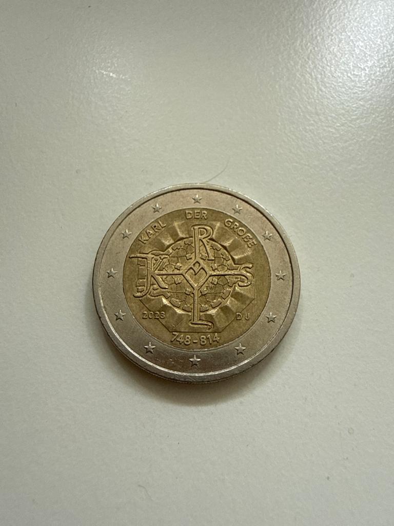 2 Euro Herdenkingsmunt Karel de Grote 2023 DJ, Ophalen of Verzenden, Duitsland, 2 euro, Losse munt