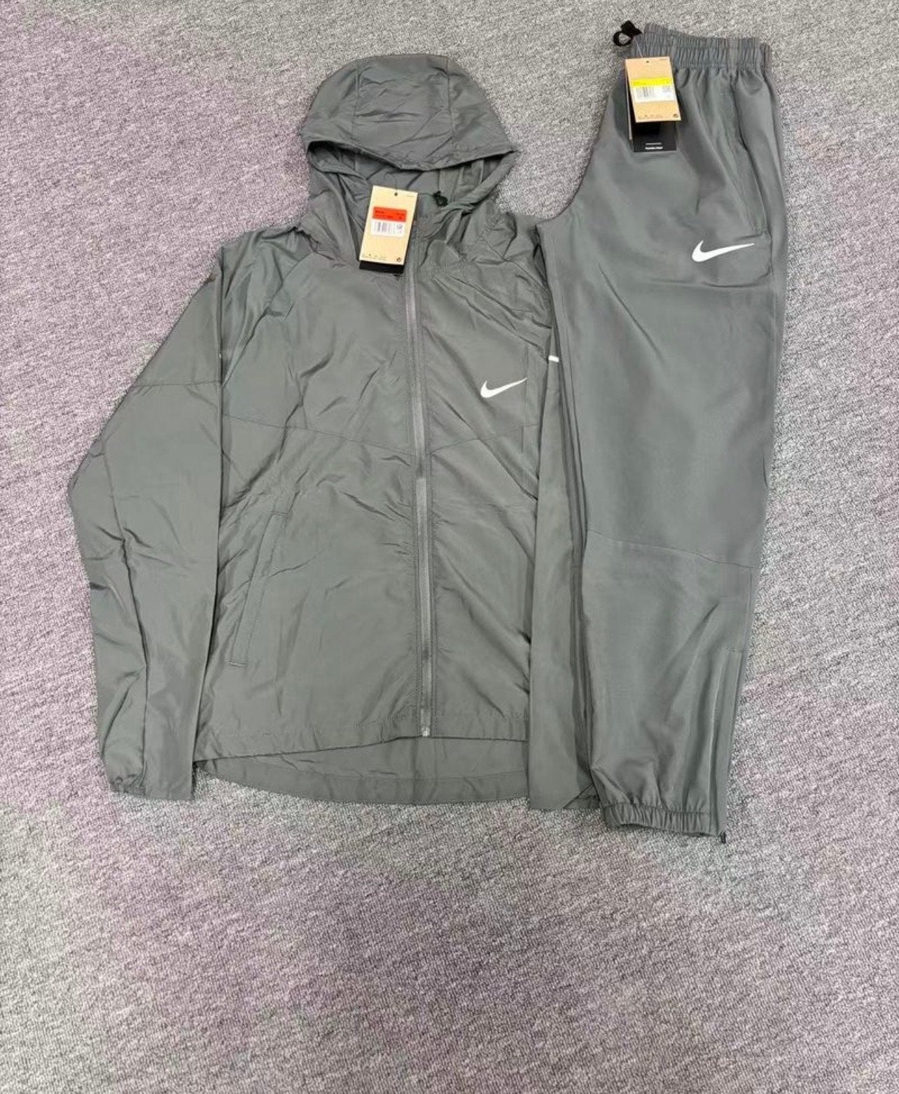 Nike Geribbelde Sneldrogende Casual Sportkleding Set, Fitness, Meerkleurig, Nieuw, Overige maten