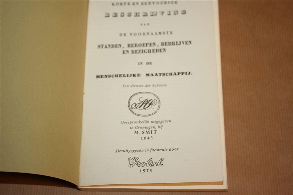Beschrijving standen, beroepen, bedrijven, bezigheden 1843, Boeken, Verzenden, Gelezen