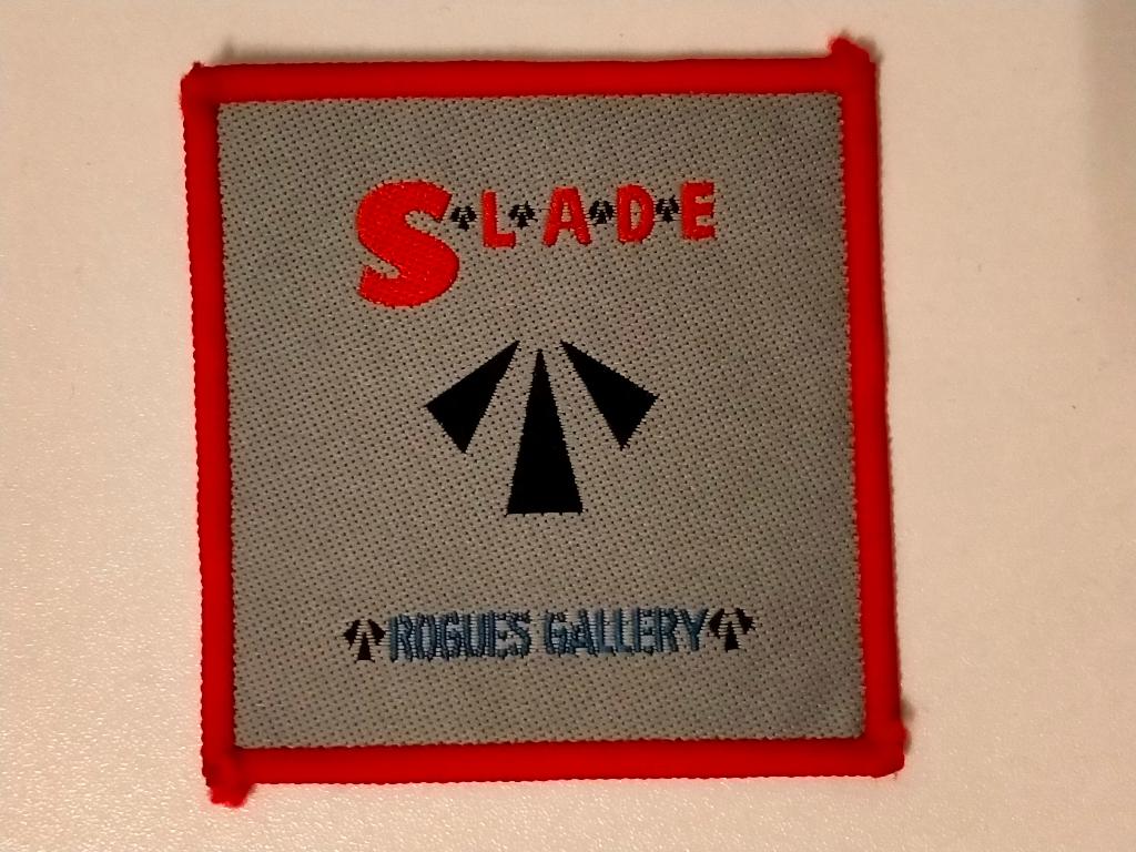 Slade Rogues Gallery vintage logo patch rock muziek embleem, Verzamelen, Ophalen of Verzenden, Nieuw, Kleding