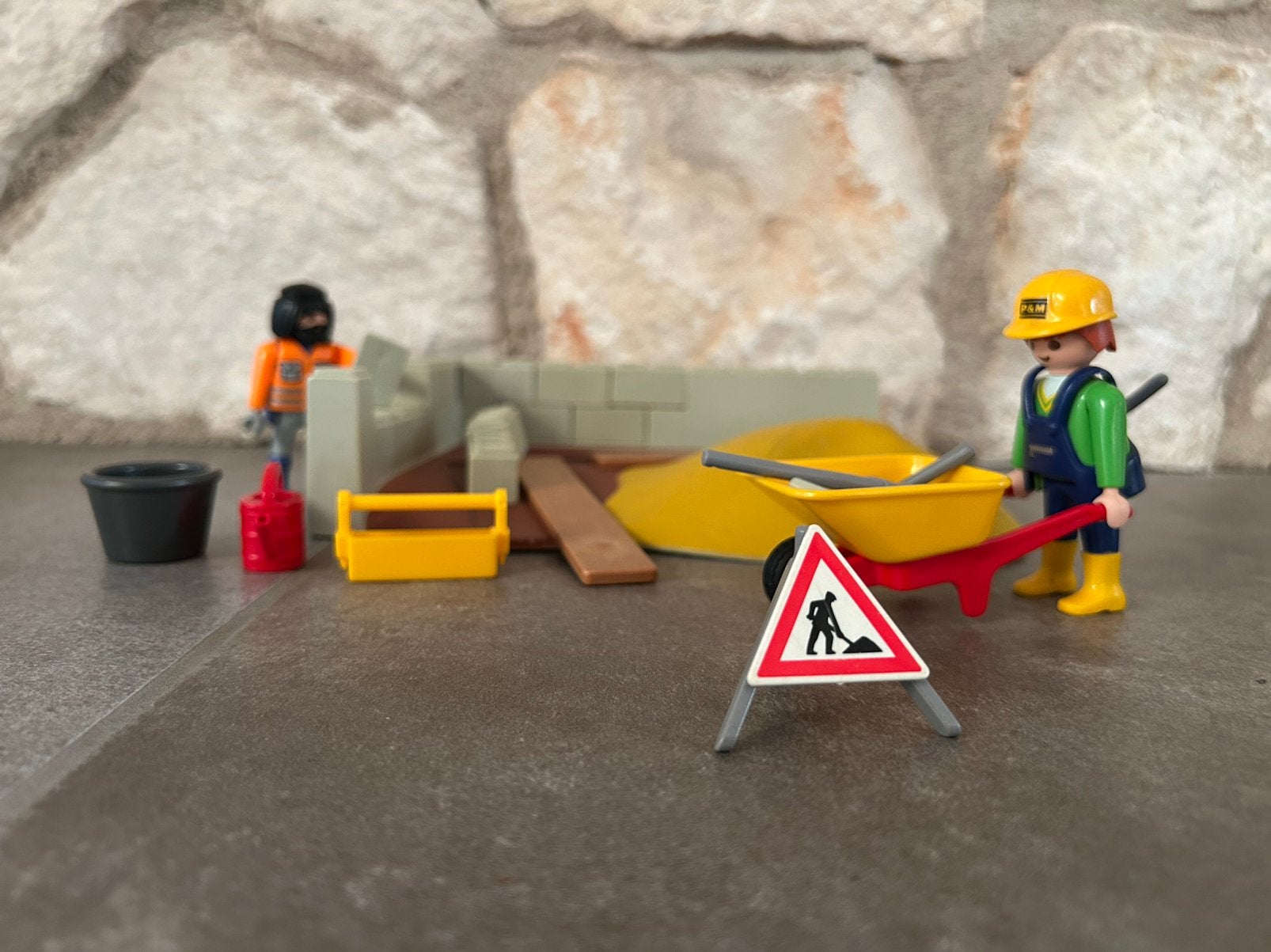 Playmobil 4138-compact set bouw / bouwplaats, Ophalen of Verzenden, Gebruikt