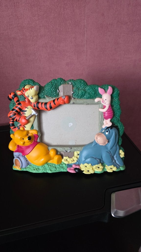 Winnie The Pooh Fotolijst🧸Euro Disney🧸In Mooie Staat, Ophalen, Winnie de Poeh of vrienden, Gebruikt, Beeldje of Figuurtje