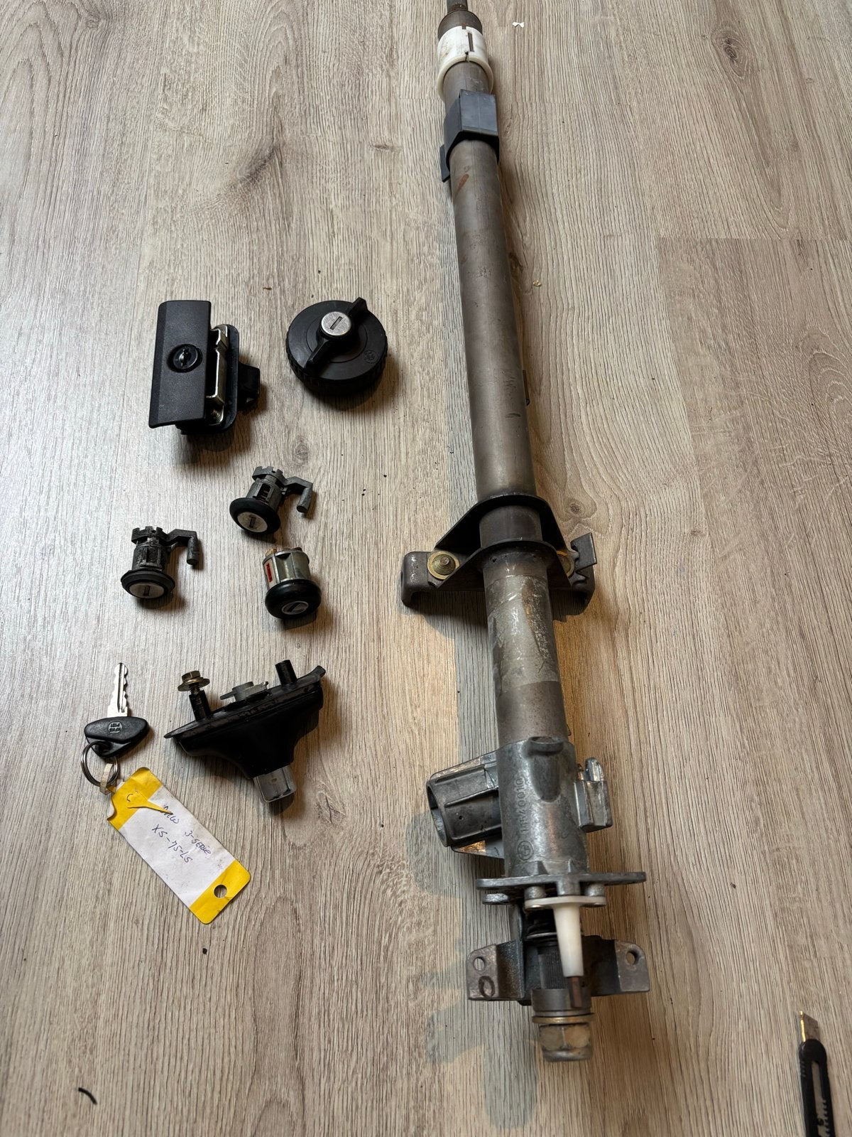 Slotenset BMW E30 2-deurs met stuurkolom en sleutel, Ophalen of Verzenden, Gebruikt, BMW