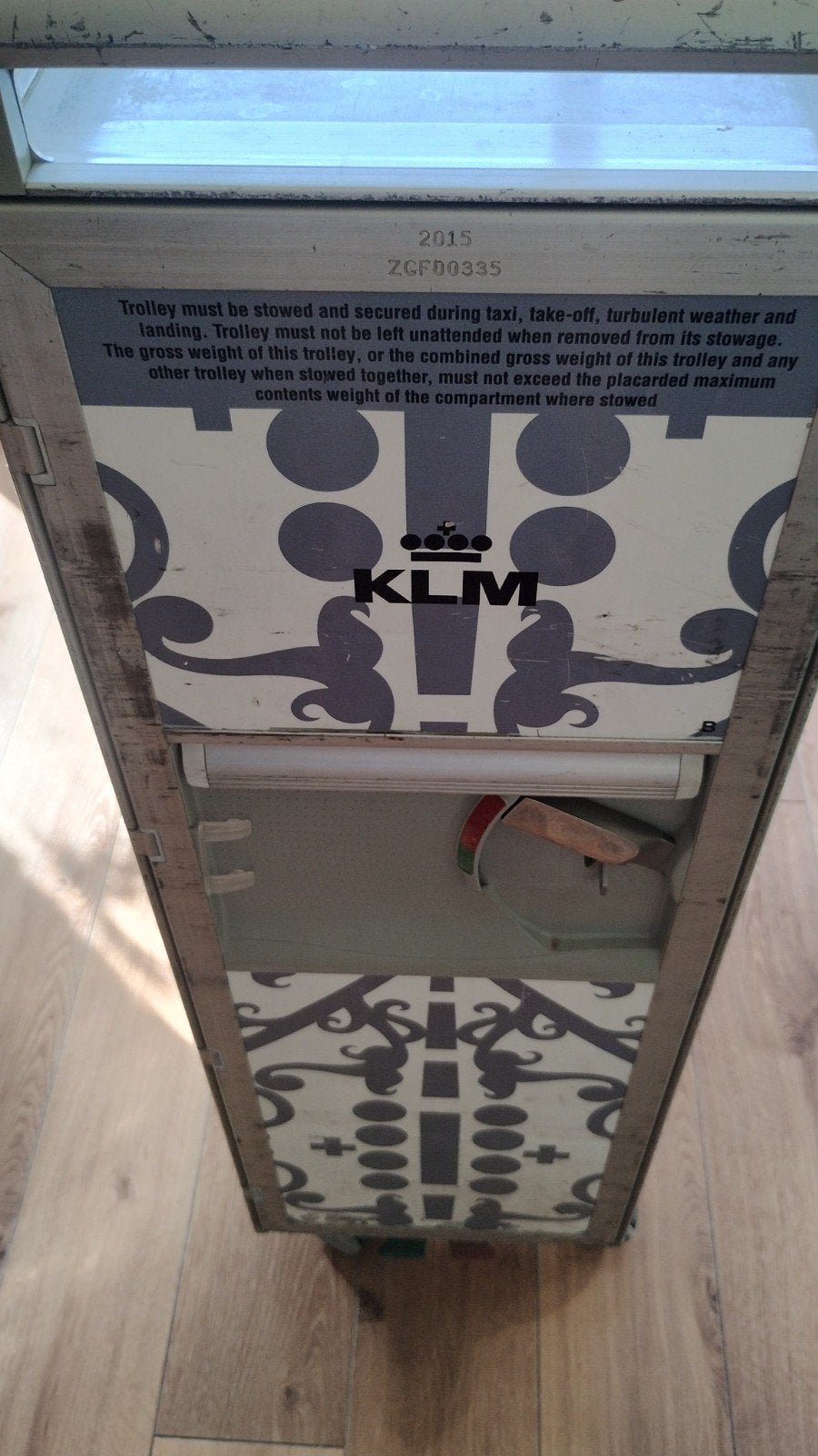 KLM Vliegtuig Trolley met Uniek Design, Ophalen, Gebruikt