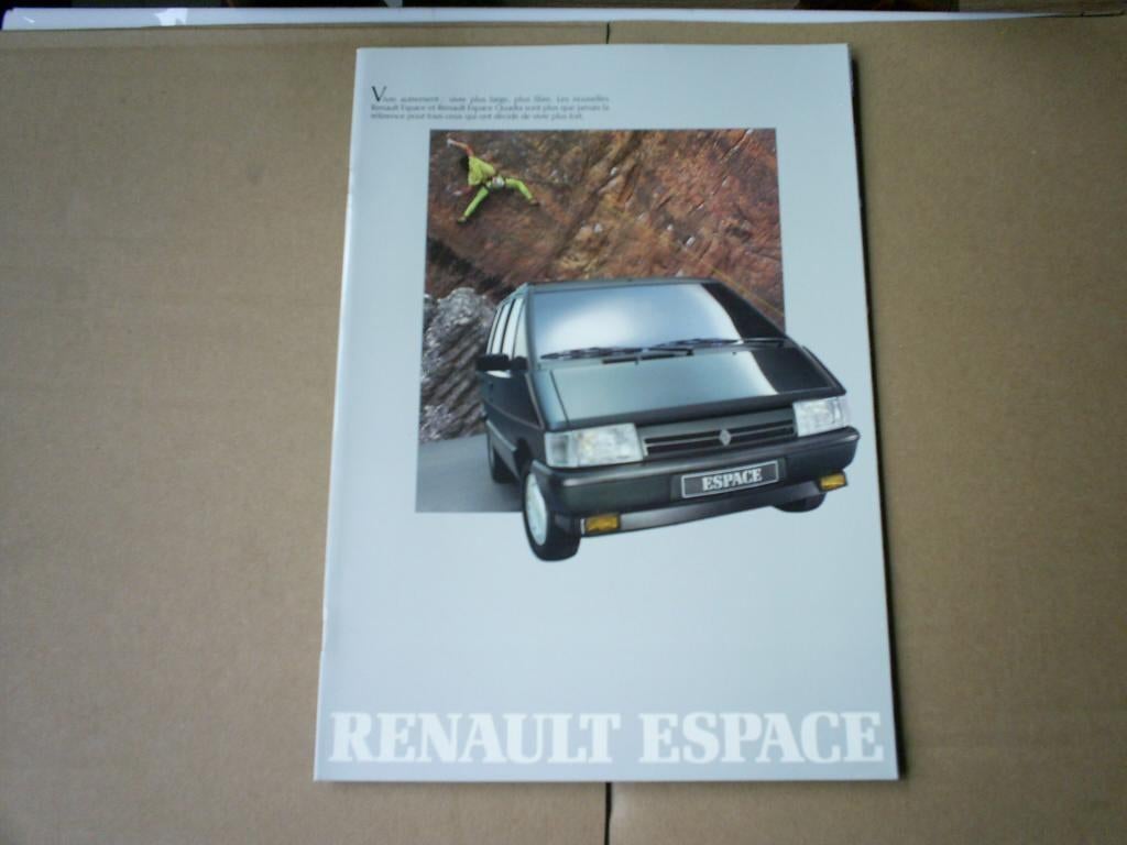 Renault Espace [ Vivre ] 1988 / 1989 30 pag. Frans, Verzenden, Zo goed als nieuw, Renault