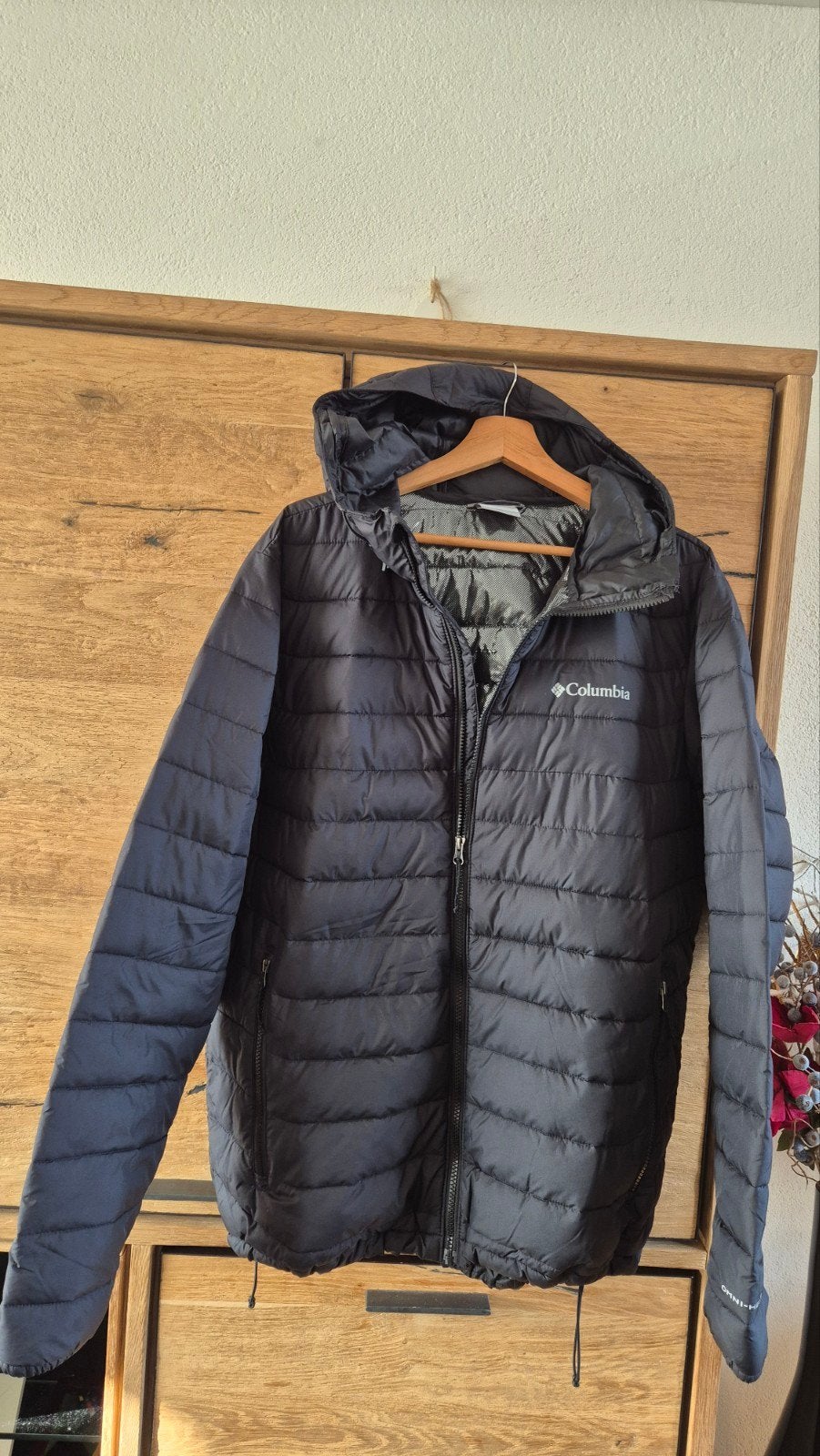 Columbia Powder Lite geïsoleerde jas Omni-heat maat L, Maat 52/54 (L), Columbia, Zwart, Ophalen of Verzenden