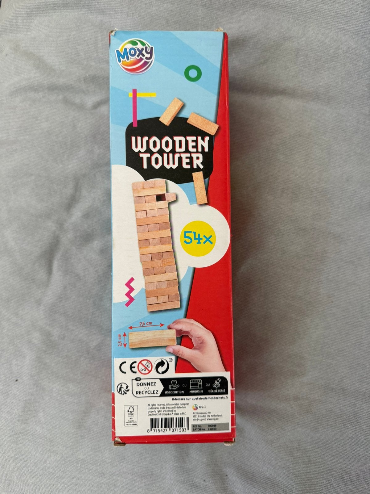 Jenga spel, Hobby en Vrije tijd, Gezelschapsspellen | Overige, Ophalen of Verzenden, Zo goed als nieuw