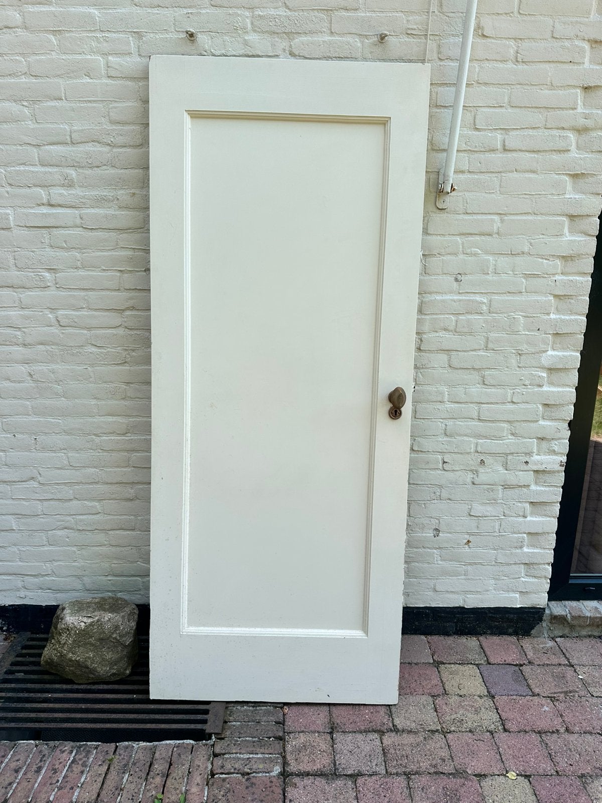 Oude binnendeuren 2x, Doe-het-zelf en Verbouw, Deuren en Horren, Ophalen, Gebruikt, Binnendeur, 200 tot 215 cm