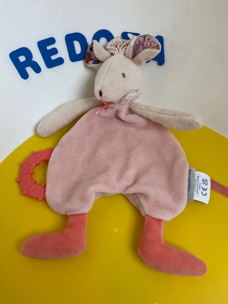 K1946 Moulin Roty doekje muis roze, Kinderen en Baby's, Ophalen of Verzenden, Zo goed als nieuw, Overige typen