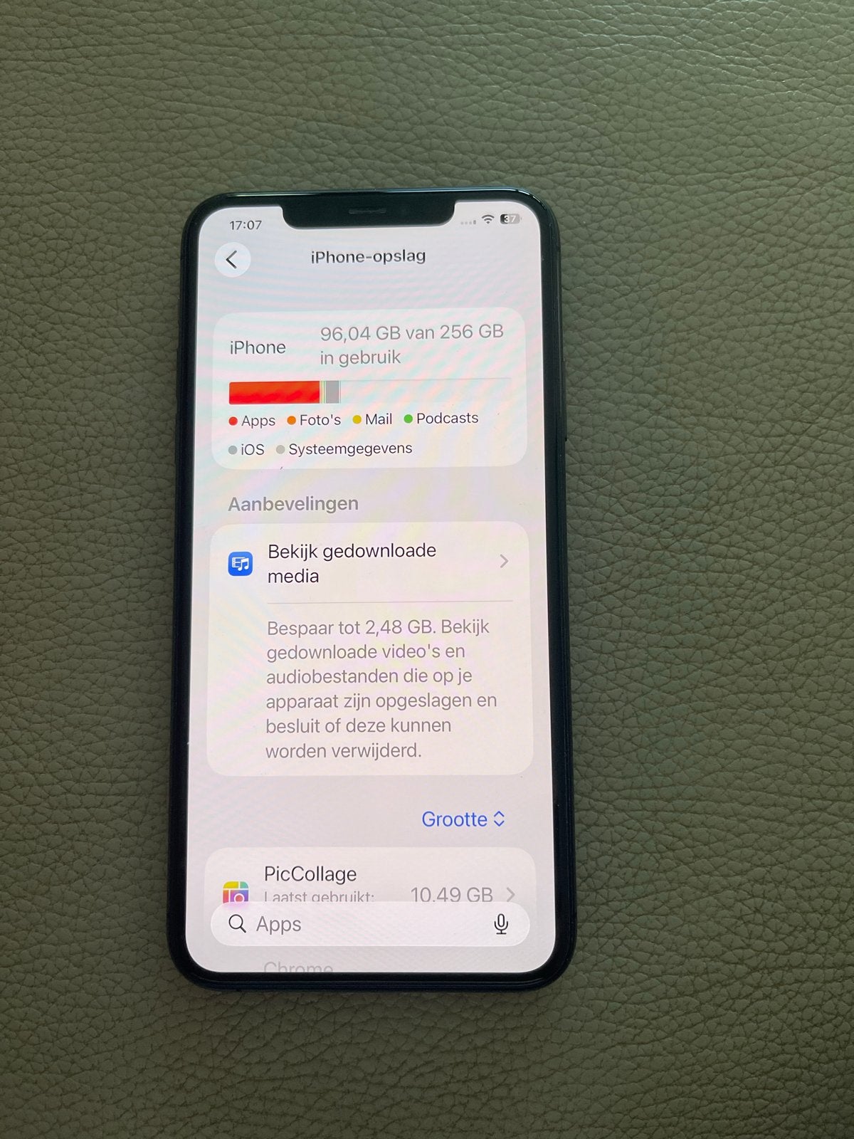 iPhone 11 Pro Max 256GB - Goede staat, 72% batterij, Zonder simlock, Grijs, Zonder abonnement, Ophalen